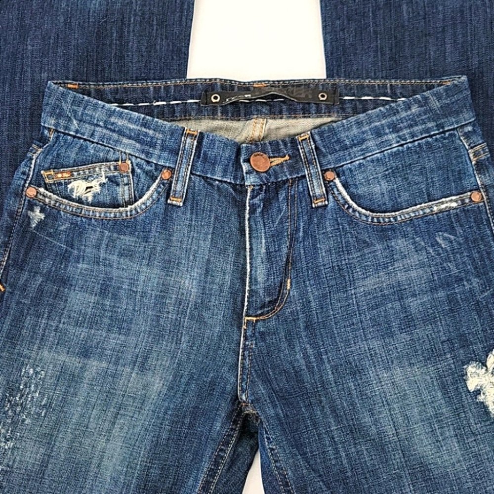 Joe's Jeans Rocker Distressed Bootcut Jeans Size 29 - Picture 8 of 14